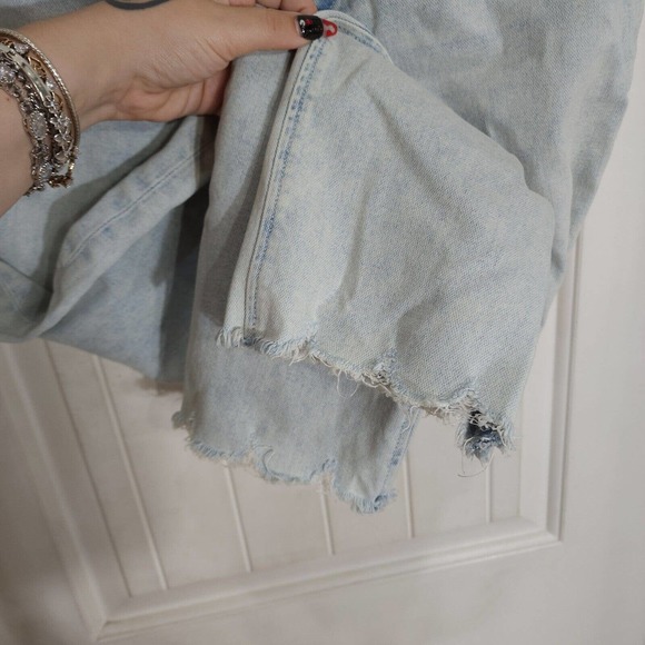 Rag Bone Womens Jeans High Rise Busted Knee Straight Leg Boyfriend Denim Pant 32 - Picture 5 of 11